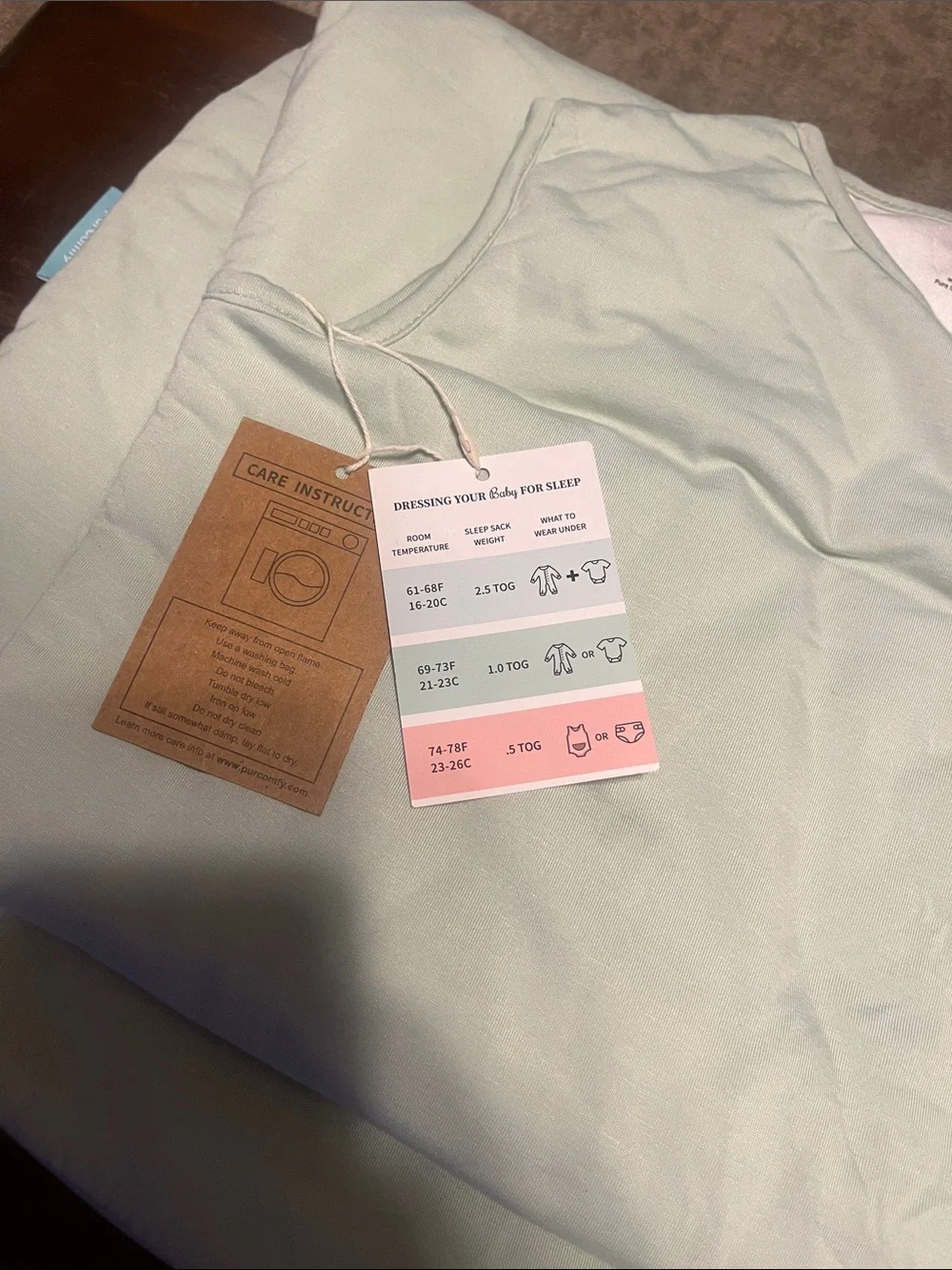 Luxe Dream Sleep 15-24 M Light Green Baby Sleep Sack Swaddle